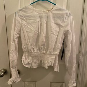 White blouse Nordstroms Chloe & Katie